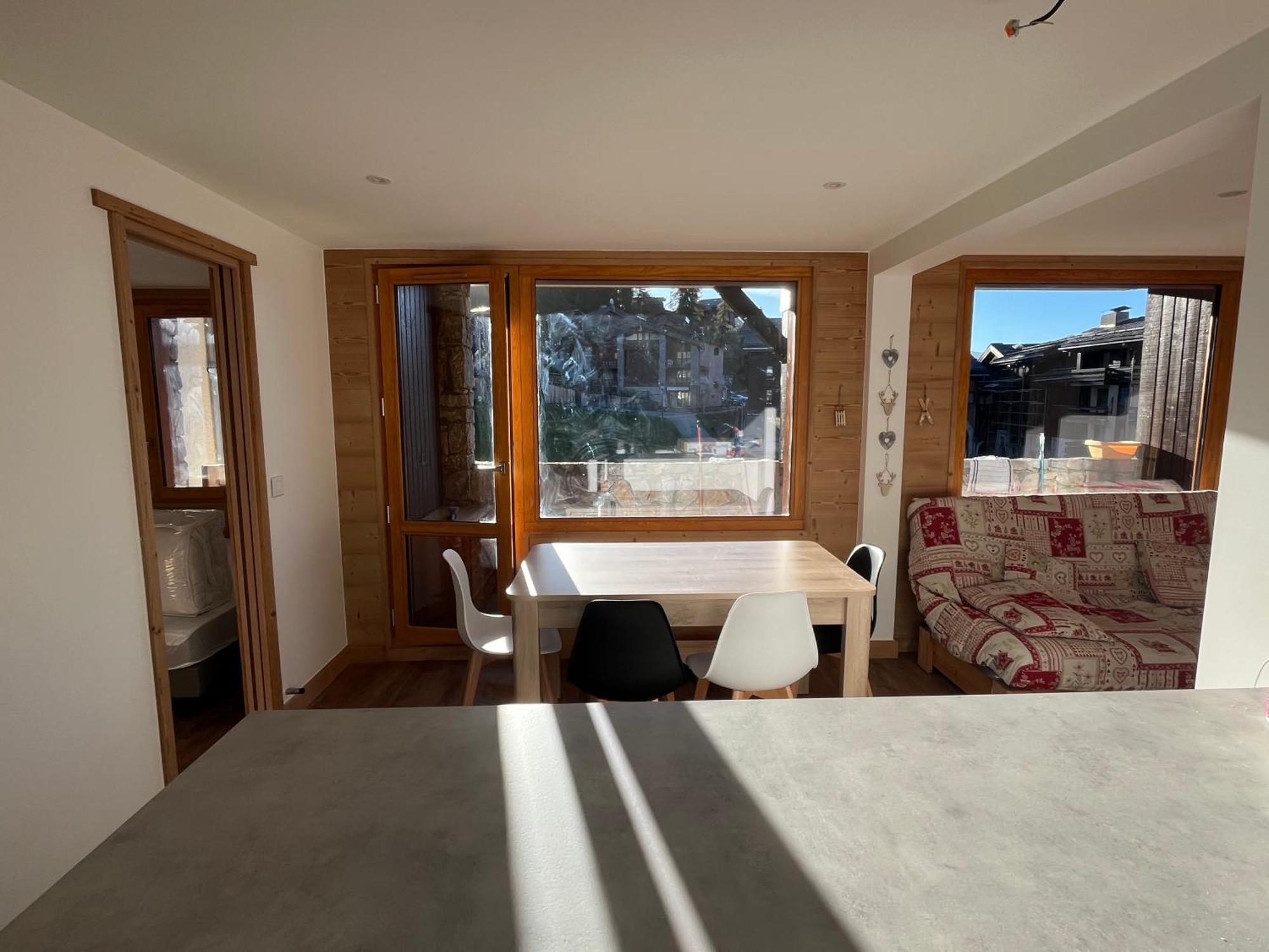 4P Au Pied Des Pistes, Refait A Neuf, La Plagne, Avec Wifi Apartment Luaran gambar